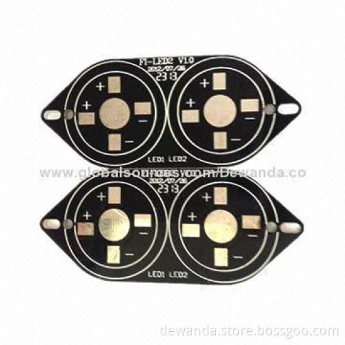 Aluminum PCB with Black Soldermask and White Silkscreen